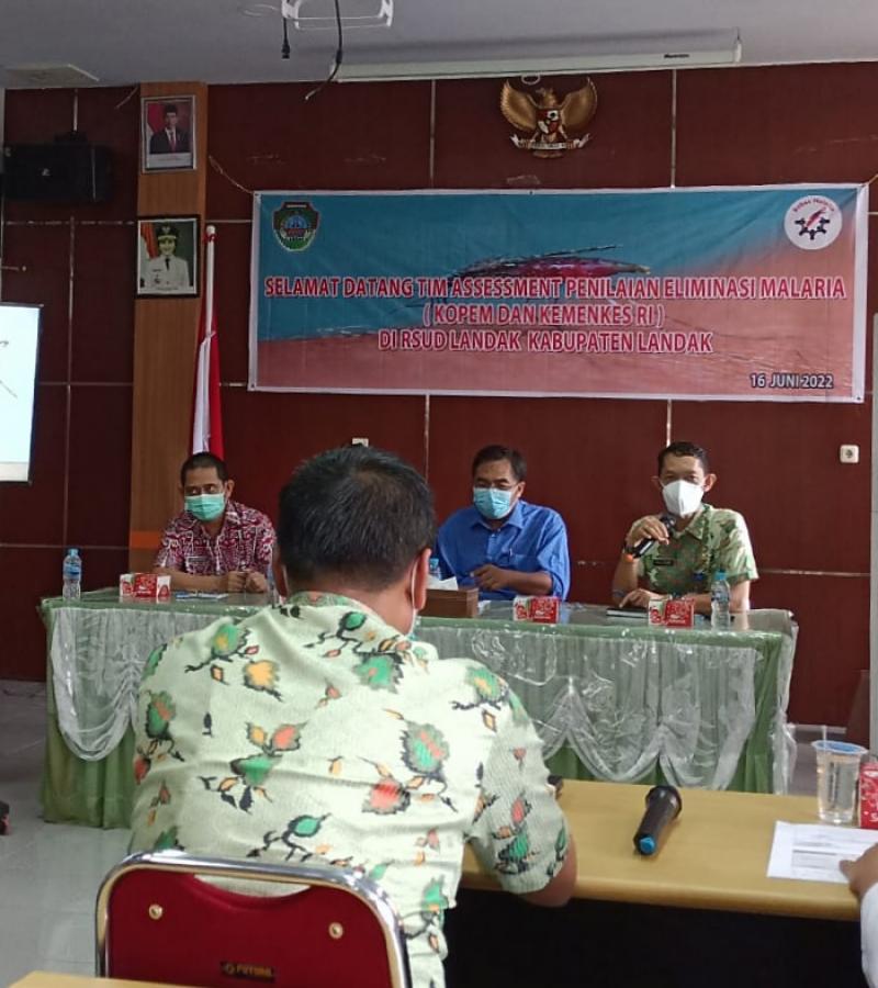 KEGIATAN SELF ASSESSMENT ELIMINASI MALARIA DI KABUPATEN LANDAK